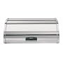 Brabantia Roll Top Bread Bin with T,C,S canister set Brilliant Steel