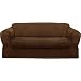 Maytex Piped Suede 2-Piece Slipcover Sofa, Brown