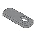 1/4-20 Offset Hole Tab Weld Nuts/No Projections/Steel/Plain / 0.125 Thick (Carton: 1,000 pcs)