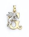 14K Angel Initial 'G' Pend - GH16676