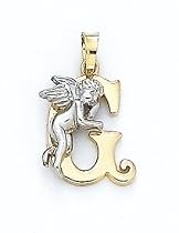 14K Angel Initial 'G' Pend - GH16676