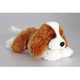 Brown & White Spaniel Puppy Dog, called 'Bonny' - 35cm Plush by Keel Toys