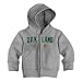 Oakland Athletics Infant Zip Hood by Soft as a Grape - Heather Grey 18 Months
