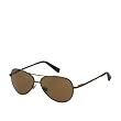 Alex Polarized Aviator Color: BROWN Sunglasses