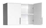 32 Topper & Wall Cabinet with 2 doors (White) By Prepac (WEW-3224)