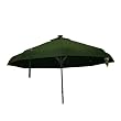 10' RD Green Solar Auto Pop Up Market Umbrella - Green