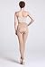 LANGSHA Women's 120 Denier Velvet Opaque Open Crotch pantyhose Beige