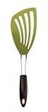 Mario Batali The Italian Kitchen Collection Soft Grip Slotted Fish Turner, Pesto