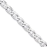 14k White Gold 9.0mm Anchor Link Chain Bracelet 8 Inch Lobster Claw JewelryWeb 31vT6MM1X3L. SL160 14k White Gold 9.0mm Anchor Link Chain Bracelet 8 Inch Lobster Claw JewelryWeb