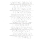 QRTF1 - Plastic 1 Helvetica Characters for Grooved Boards
