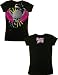 Guitar Hero 'Wing Skull' Women's / Juniors black t-shirt