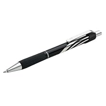 Paper Mate Design Retractable Medium Point Pens, 2 Arc Design Black Ink Pens