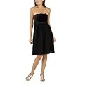 Target Limited Edition Women's Strapless Showgirl Velvet Dress - Ebony