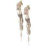 MiMi by Sorrelli Rose Goldtone Long Fringe Style Ea
