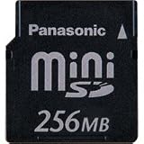 Panasonic miniSD 256MB Memory Card with card adapter included