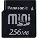 Panasonic miniSD 256MB Memory Card with card adapter included