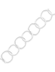 Sterling Silver Fancy Link Necklace - 18 Inch