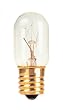 10 Watt T5 Tubular Incandescent Light Bulb (5/8" Diameter, 2 1/8" Length) / E14 Base (European) / Clear