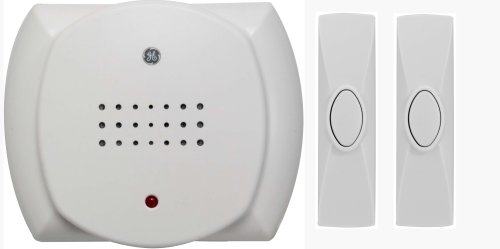 GE 19209 Wireless Door Chime with Two Push Buttons