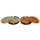 Benzara 62706 Scapiz Round Coaster Set of 2