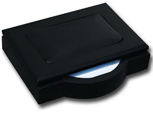 Blackwood & Leather Memo Holder