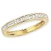 18ct 0.35ct Baguette and Princess-cut Half Eternity Diamond Ring