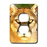 Wild animals - Panther - Light Switch Covers - 2 plug outlet cover