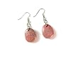 Rhodonite Semi Precious Gemstone Dangle Earrings