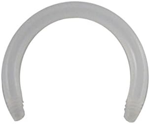 Clear Color 14Gx1/2 (1.6x12MM) UV Flexible Circular Barbell Acessories