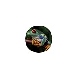 1 Inch Mini Magnet of Red Eyed Tree Frog