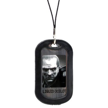 Childrens Toyshop  Toys : Metal Gear Solid 4 - Dogtag - Liquid Ocelot