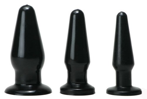 3-Piece Silicone Butt Plug Set