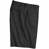 Ashworth Mens EZ-TECH Flat Front Solid Twill Shorts by