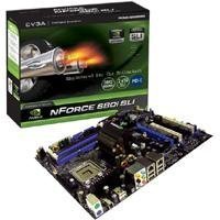 EVGA Motherboard nForce 680I SLI 775 ATX FSB1066 SND GLN DDR2 SATAR PCI-E