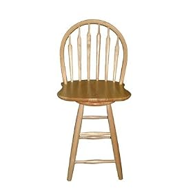 Click here to buy 24 Windsor Arrowback Swivel Counter Stool (Natural) by International Concepts.