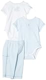 IMAGE OF Little Me Beary Cute 2 Bodysuit and Pant Set, Blue, 6 Months