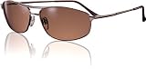 Serengeti Coupe Drivers Polarized Sunglasses w/ Espresso Frame 6937