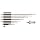 Starrett 124MBZ Solid-Rod Vernier Inside Micrometers Set, 50-300mm Range, 0.01mm Graduation, +/-0.003" Accuracy, With Case