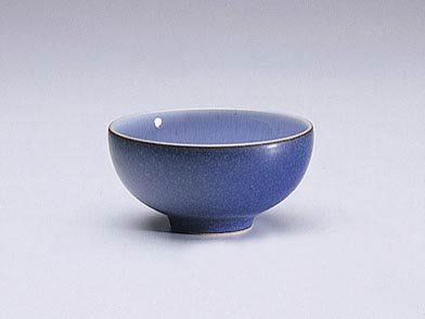 Denby Blue Jetty Rice Bowl, Cornflower Interior/Navy Exterior