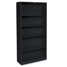Metal Bookcase - Black