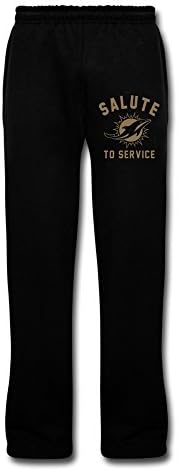 Men's Miami Dolphins Salute To Service Legend Performance Sweatpants 3X Black