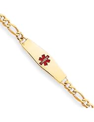 8 Inch 14k Gold Medical Jewelry Bracelet