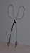 Short Corn Tongs Hot Dog Chrome w/ Plastic Coated Handles