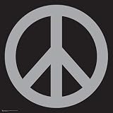 CHROME PEACE SIGN - SQUARE POSTER