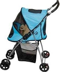 Pet Gear Ultra-Lite Pet Stroller for cats and dogs up to 20-pounds, Ice Blue