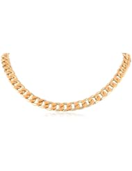 Enamel Accents Chain Link Necklace, 18"