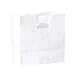 Duro 83862 Paper Die Cut Handle Bag, 11" Length x 6" Width x 11" Height, White (Pack of 500)
