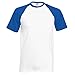 Fruit Of The Loom Mens Short Sleeve Baseball T-Shirt