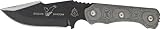 Tops Knives ESH01 Eagles Shadow Fixed Blade Knife with Black Linen Micarta Handles