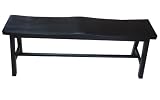 International Concepts BE46-27 Saddle Seat Bench Black